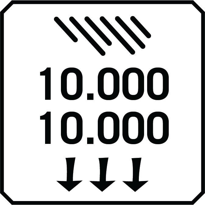 Waterproof & Breathability - 10.000/10.000