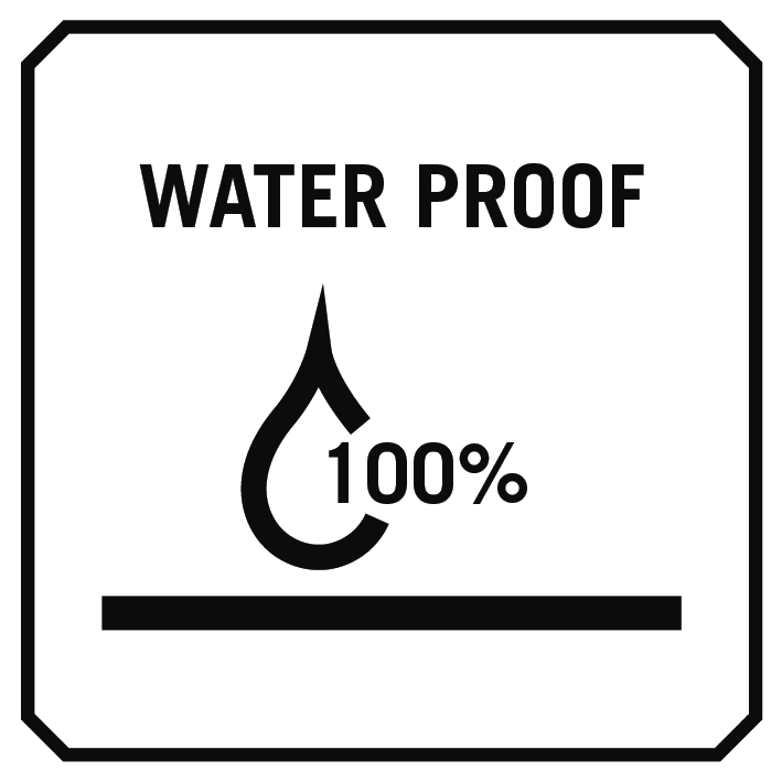 100% waterproof